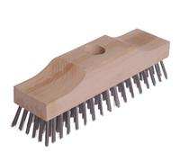 Lessmann Broom Head Raised Wooden Stock 6 Row 220mm x 60mm