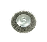 Lessmann Conical Bevel Brush 100mm x M14 Bore, 0.35 Steel Wire