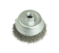 Lessmann Cup Brush 75Mm M10 X 0.35 Steel Wire LES423164