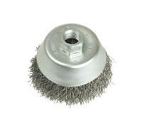 Lessmann Cup Brush 80mm M14, 0.35 Steel Wire