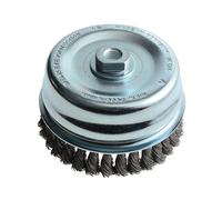 Lessmann Knot Cup Brush 125mm M14x2.0, 0.50 Steel Wire