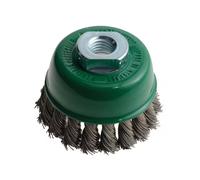 Lessmann Knot Cup Brush 65mm M14x2.0, 0.50 Stainless Steel Wire