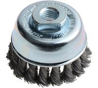 Lessmann 482.217 Knot Cup Brush 65Mm M14X2.0 0.50 Steel Wire