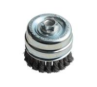 Lessmann Knot Cup Brush 80mm M14x2, 0.50 Steel Wire