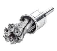 Lessmann 454278 Knot End Brush with Shank 22mm x 0.35 Steel Wire