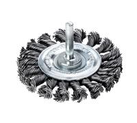 Lessmann Knotted Wheel Brush With Shank Lessmann Multicolor