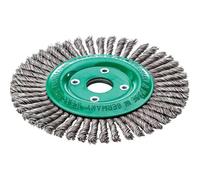 Lessmann Pipeline Stainless Steel Wire Wheel Brush 178mm 22.2mm Bore
