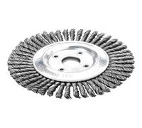 Lessmann Pipeline Brush 40 Knots 125 x 22.2mm Bore Steel Wire LES47320140