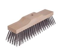 Lessmann Professional Broom Head With Raised Wooden Stock - 300mm X 70mm For Industrial Use
