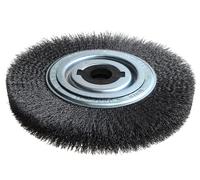 Lessmann 377.162 Wheel Brush D250Mm X W30-35 X 100 Bore Set 4 +1 Steel Wire 0.30