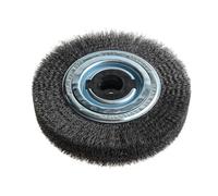 Lessmann Wheel Brush Multi Colour (D200mm X W40-45 X 80 Bore Steel Wire 0.30 + Adaptors Set 4 +1)