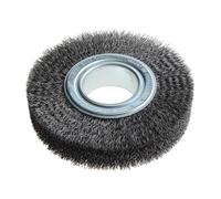 Lessmann Wheel Brush Multi Colour (Wheel Brush D150mm X W30-32 X 50 Bore Steel Wire 0.30 + Adaptors Set 3)