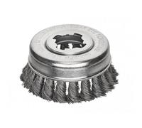 Lessmann X-Lock Non-Spark Knot Cup Brush Multi Colour (Steel, 85mm)