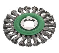 Lessmann X Lock Non Sparking Stainless Steel Knotted Wire Wheel 125mm X-Lock