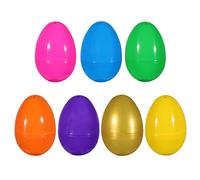 LessMo 36 Pcs Plastic Easter Eggs, 8 x 5cm Large Colourful Fillable Surprise Easter Eggs, for Egg Hunt, Easter Games Easter Decorations Arts and Crafts for Girls Boys Easter Goodies