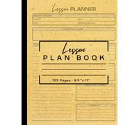 Lesson Plan Book: An Undated Curriculum Planner for Teachers, Homeschoolers and Parent Educators, Minimalist layout, Vintage covers