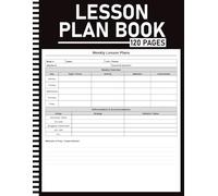 Lesson Plan Book: Undated Weekly Planner for Teachers with Daily Plans, Curriculum Pacing Guide, Grade Tracker, Sub Plans & Year-End Review
