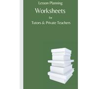 Lesson Planning Worksheets for Tutors & Private Teachers