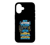 Lesson Plans Code Teacher Humor Case for iPhone 16