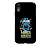 Lesson Plans Code Teacher Humor Case for iPhone XR