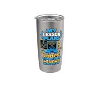 Lesson Plans Code Teacher Humor Stainless Steel Insulated Tumbler