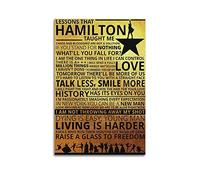 Lessons That Hamilton Taught Me Poster Education Poster Motivational Poster Poster Decorative Painting Canvas Wall Posters And Art Picture Print Modern Family Bedroom Decor Posters 16x24inch(40x60cm)