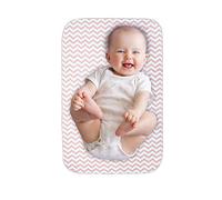 Lessy Messy Baby Changing Pad: Portable, Waterproof, Washable Polyester Pad (Peach, 20 x 30 inches)