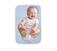 Lessy Messy-Waterproof Baby Diaper Changing Mat: Portable Changing Pad-The Only Baby Changing pad That is Washable at high temperatures and Extra Large (Coral Chevron)