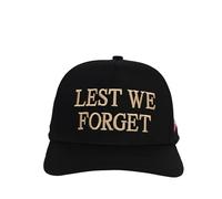 Lest WE Forget Hat Patriotic British Baseball Cap Embroidered Poppy Union Jack Flag Adjustable Cap for Men and Women Unisex Slogan Hat Gift Black