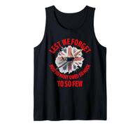 Lest We Forget How So Many Owed So Much To So Few Spitfire Tank Top