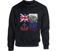 Lest We Forget Jumper, D-Day Sweatshirt, Poppy Flower jumper, 80th Anniversary jumper, Remembrance Day sweatshirt, Vintage D Day pullover, Veteran's Day jumper, Patriotism gift unisex jumper