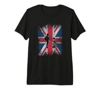 Lest We Forget Remembrance Day Union Jack Flag Apparel Premium T-Shirt