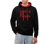 Lest We Forget - Remembrance Day Unisex Contrast Hoodie