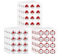 Lest We Forget Stickers, 15PCS Flower Decals, Remembrances Days Decoration | Remembrance Day Tribute, Lest We Forget Stickers, Red Paper Labels for Armistice Day Memorabilia Remember and Honor Military