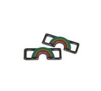 L'Estel Skates Risport Risport Lace Charms Set of 2 Figure Skating (Rainbow)