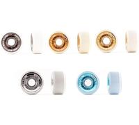 L'ESTEL SKATES - Roll Line - Roll-Line Giotto - Set of 8 Wheels +16 Bearings for Figure Skating on Wheels for Free-Skating, Diameter 57 mm (47D)