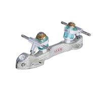 L'Estel Skates - STD Skates & Wheels - STD Skates Carbon/Alutex Skate Bases - Titanium 7/8 mm Axles - Roller Skating (16/Metallic)
