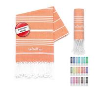LeStoff Hammam Towel, Guest Towel, 100% Organic Cotton, 50x100 cm, Orange