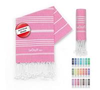 LeStoff Hammam Towel, Guest Towel, 100% Organic Cotton, 50x100 cm, Pink