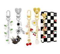 Lestp Charm Chain for Kindle Accessories Charms Cute Phone Charm Chains Gold Silver Decorating Accessories for Kindle E-readers, Metal, No Gemstone