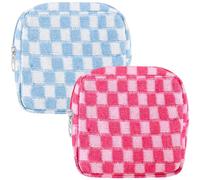 Lestp Small Makeup Pouch Set Period Bag Mini Makeup Bag for Women Teen s Cute Sanitary Napkin Storage Bags Corduroy Small Pouch for Pads Purse Portable Cosmetic Bags Period Pouches Aesthetic Gifts A