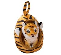 Lesunbak Animal Plush, Adorable Animal Plush - With Nest, Realistic Leopard Stuffed Animal, Tiger Giraffe Doll for Sofa, Bedroom, Car Decor, for Kids, Beast Family