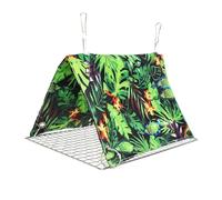 Lesunbak Bird Hammock,Bird Hut Hammock Cockatiel Nest - Hut Sleeping Cave Perch Pet Supplies for Finch Conure Cockatiel African Grey Lovebird Cockatoo Macaw Summer Resting Play
