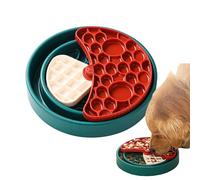 Lesunbak Dog Slow Feeder Bowl,Puzzle Maze Food Bowl - Dish Interactive 360 Degrees Rotating Feeder for Stress Reduction Healthy Eating Puppy Pet Safety Home