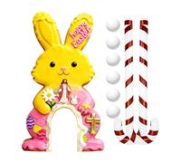 Lesunbak Easter Mini Golf Game,Easter Portable Activity,Indoor Golf Course with Clubs and Balls | for Kids Adults Family Gathering Party Indoor Home Living Room Bedroom