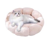 Lesunbak Flower Shape Dog Bed, Warm Cat Beds, Soft Warm Cat Cave Flower Cat Beds, Calming Plush Pet Beds, Winter Warm Pet Supplies, Washable Cat Nest For Small Cats & Indoor Dogs