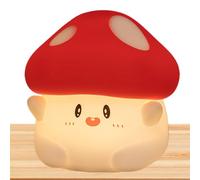 Lesunbak Hug Mushroom Lamp, Cute Mushroom Night Light, Decorative Bedside Lamp, LED Night Light Dimmable, Rechargeable Bedside Touch Silicone Lamp, Small Touch Table Lamp