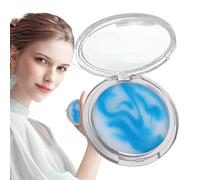 Lesunbak Jelly Pressed Setting Powder - 60g Powderless Face Pressed Powder - Oil Control Beauty Makeup Art Tool for Girls Ladies, Long-lasting Full Coverage