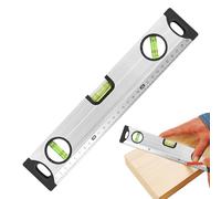 Lesunbak Leveler Tool - 11.8 Inch Construction Level with 3 Bubbles - Aluminum Alloy Magnetic Ruler, Professional Leveler for Carpenter Electrical Construction Installing Shelf