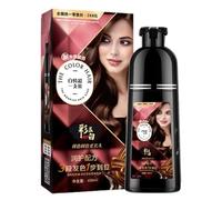 Lesunbak Natural Hair Dye Shampoo - 450ml Natural Shampoo That Dyes Your Hair wth Rich Foam - Deep Cleansing, No Bleach Shampoo Long Lasting Dying for at Home Hair Dye